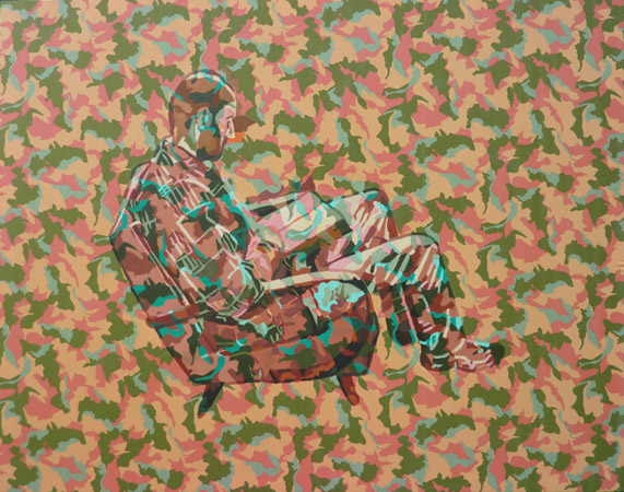 Čtenář, 2009, olej na plátně 110×140 cm, soukromá sbírka
