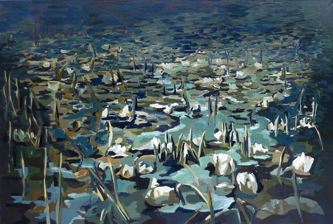 Lekníny, 2010, olej na plátně, 115×160 cm, soukromá sbírka