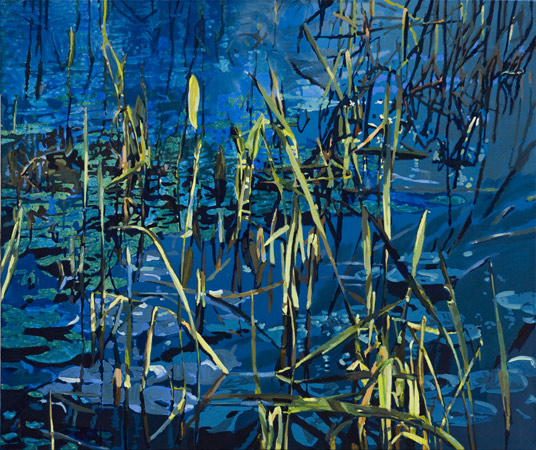 Rybníček 5, 2011, olej na plátně, 100×120 cm