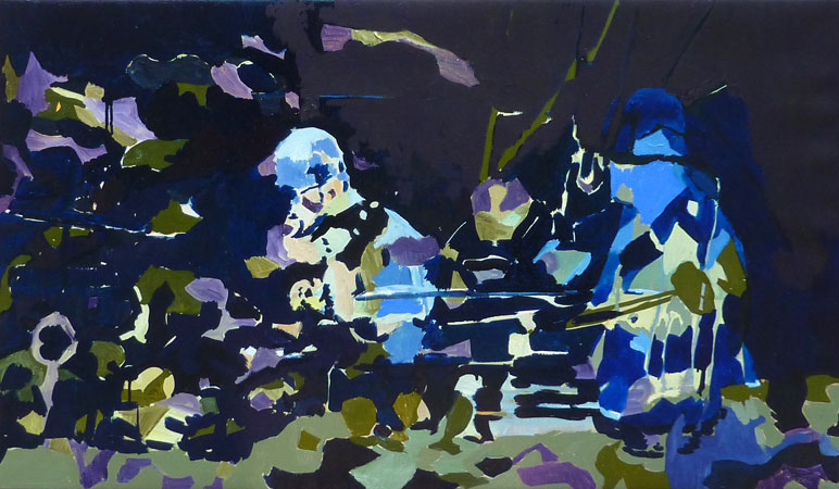 Úpa 5, 2012, olej na plátně, 60×100 cm, Galerie U Klicperů