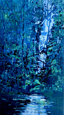 Úpa 6, 2012, olej na plátně, 110×60 cm, soukromá sbírka