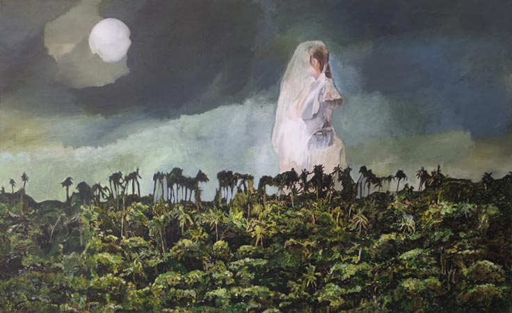 Trust me 5 (NZ cyklus), 2016, akryl na plátně, 200 × 120 cm