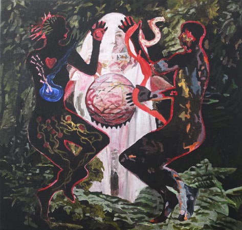 Trust me II (NZ cyklus), 2016, akryl na plátně, 70 × 75 cm