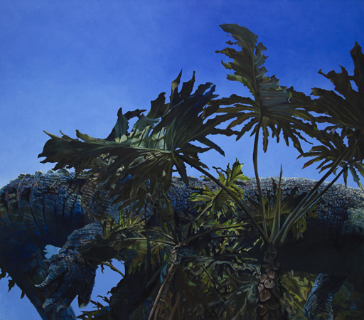 Téměř klidný den, 2019, olej na plátně, 190×170 cm