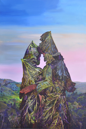 Rebarborky II, 2020, akryl na plátně, 160×110 cm