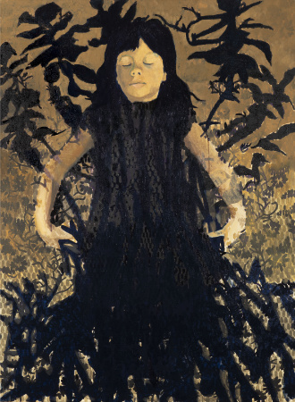 Barborka 4, 2021, olej na plátně, 150×110 cm