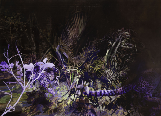 Noční 4, 2021, akryl na plátně, 130×180 cm