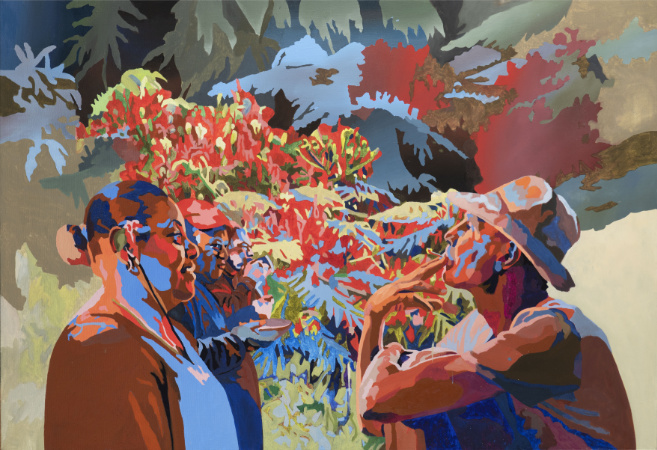 Tongaman 3, 2021, olej na plátně, 110×160 cm