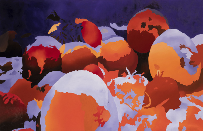 Na kompostě, 2022, olej na plátně, 85×130 cm