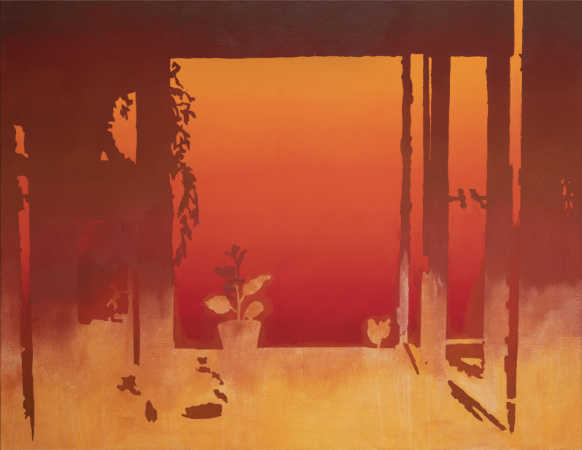 Okno 27, 2022, olej na plátně, 120×155 cm