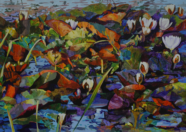 Vlčí Hora 2, 2024, akryl na plátně, 110×150 cm